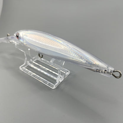 M018 190mm / 220mm Unpainted Minnow Plastic Fishing Lure Blank