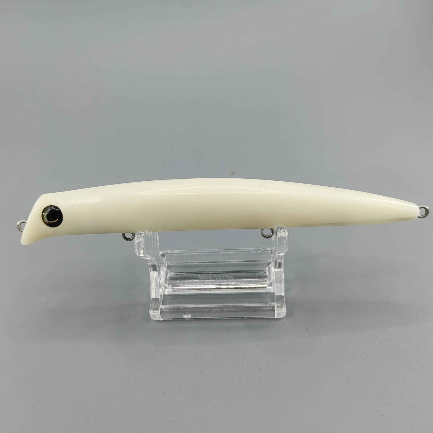 T019 130mm 12.6g Unpainted Topwater Plastic Fishing Lure Blank