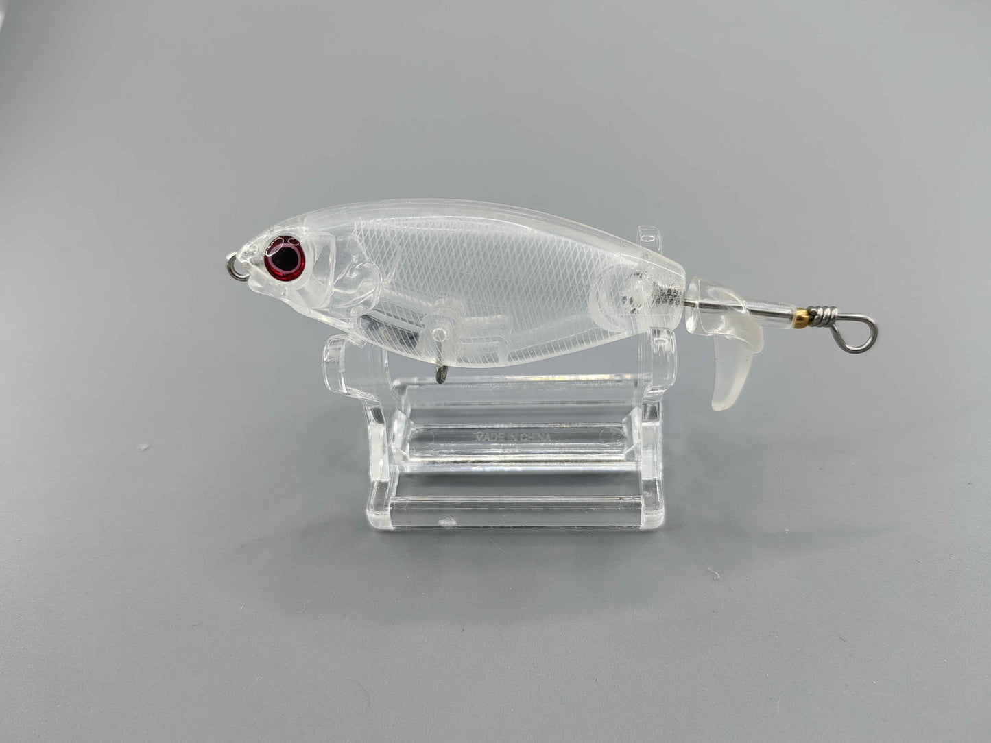 T015 75mm 90mm Unpainted Topwater Plastic Fishing Lure Blank