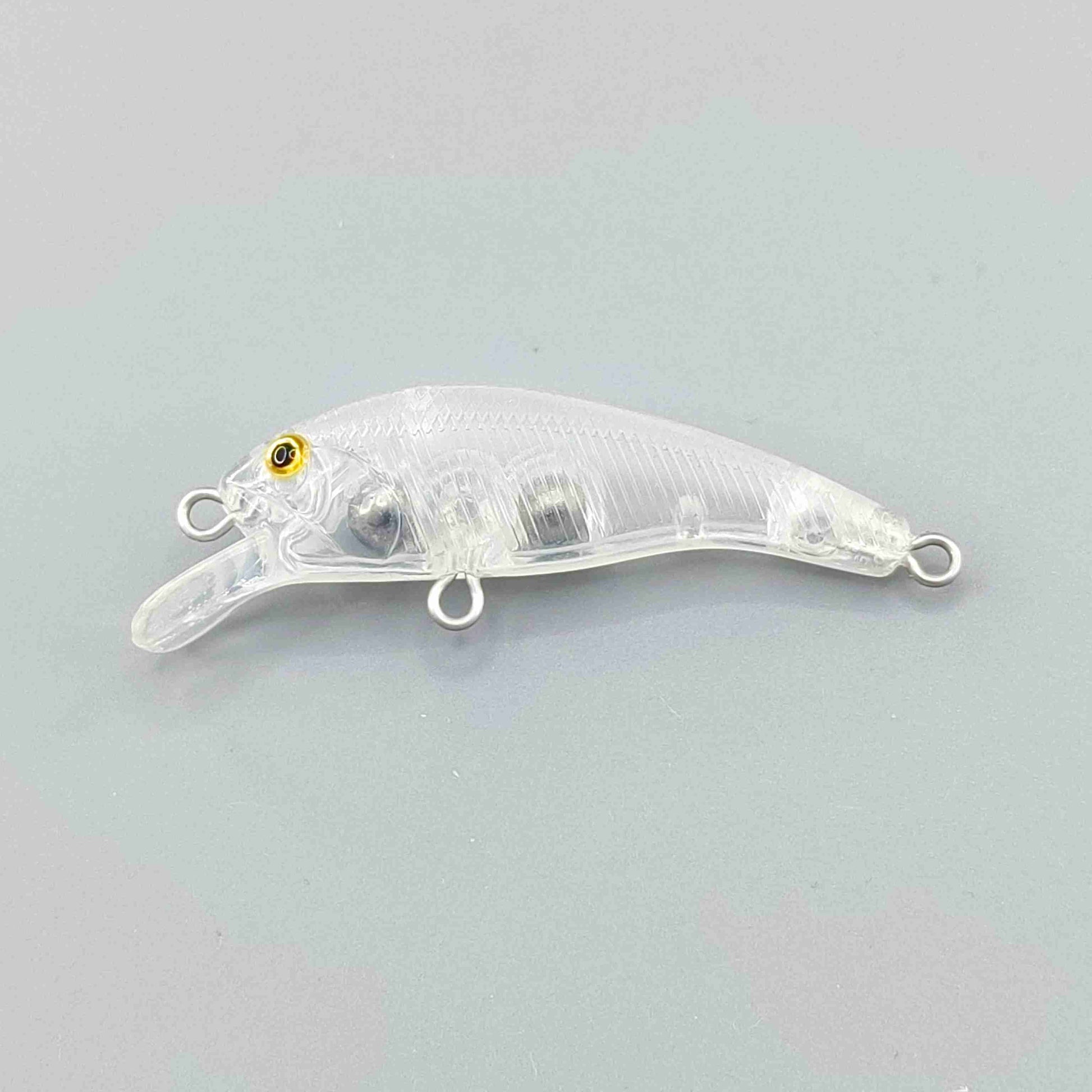 M022 50mm 3g Unpainted Minnow Plastic Fishing Lure Blank