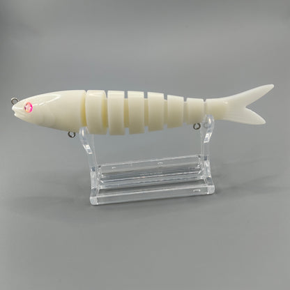 W007 130mm 18.1g Unpainted Swimbait Joint Fishing Lure Blank