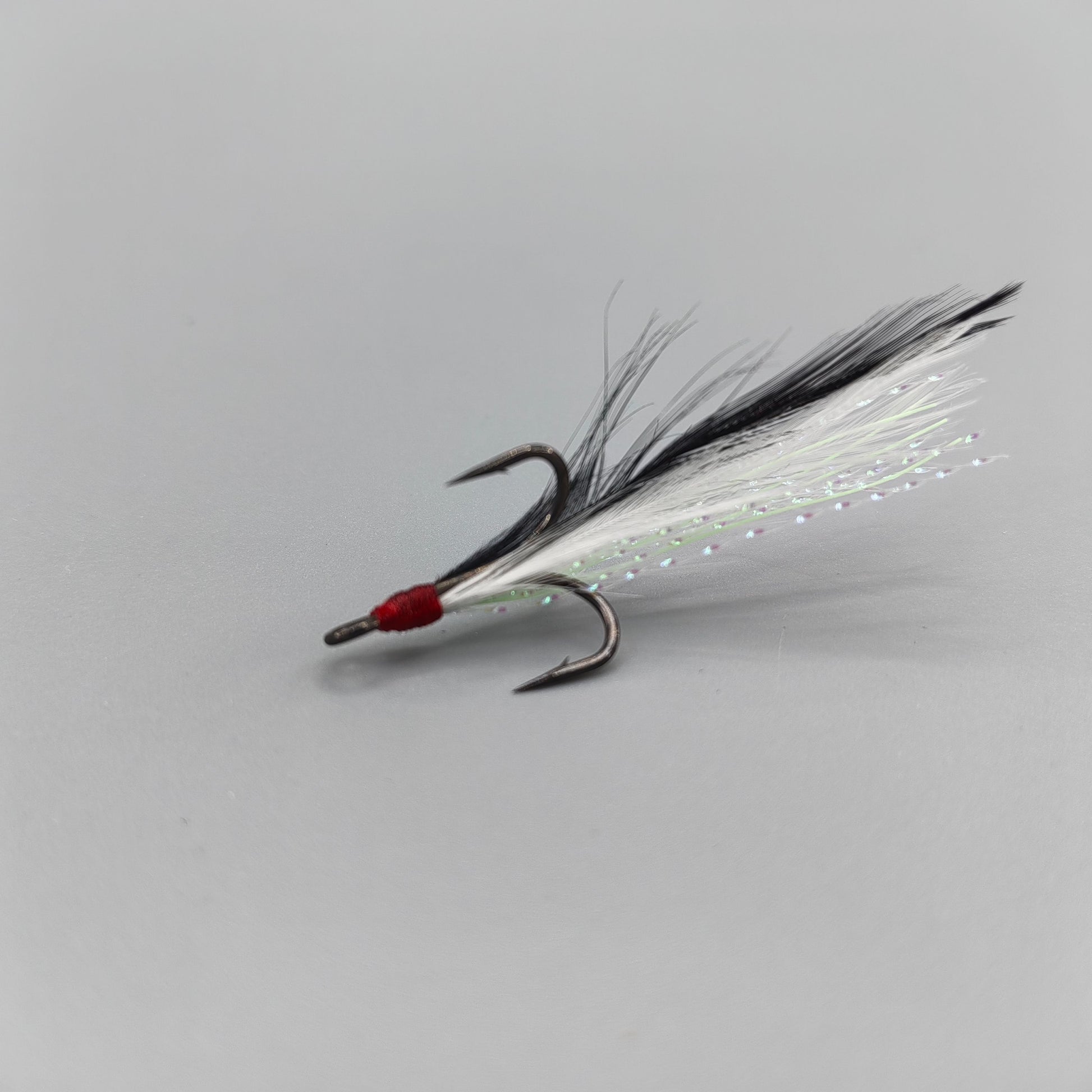 3x Strong Black Feather BKK SUPER-SLIDE Treble Hooks