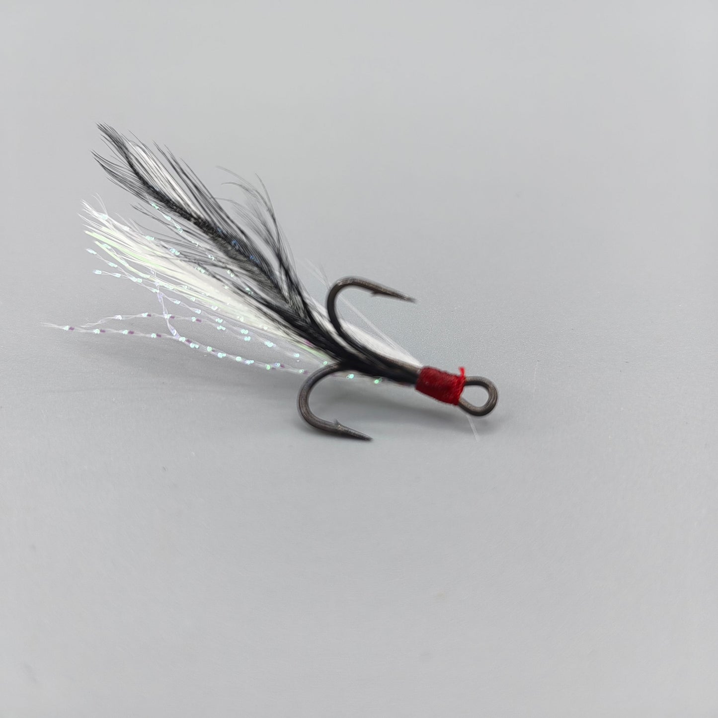 3x Strong Black Feather BKK SUPER-SLIDE Treble Hooks