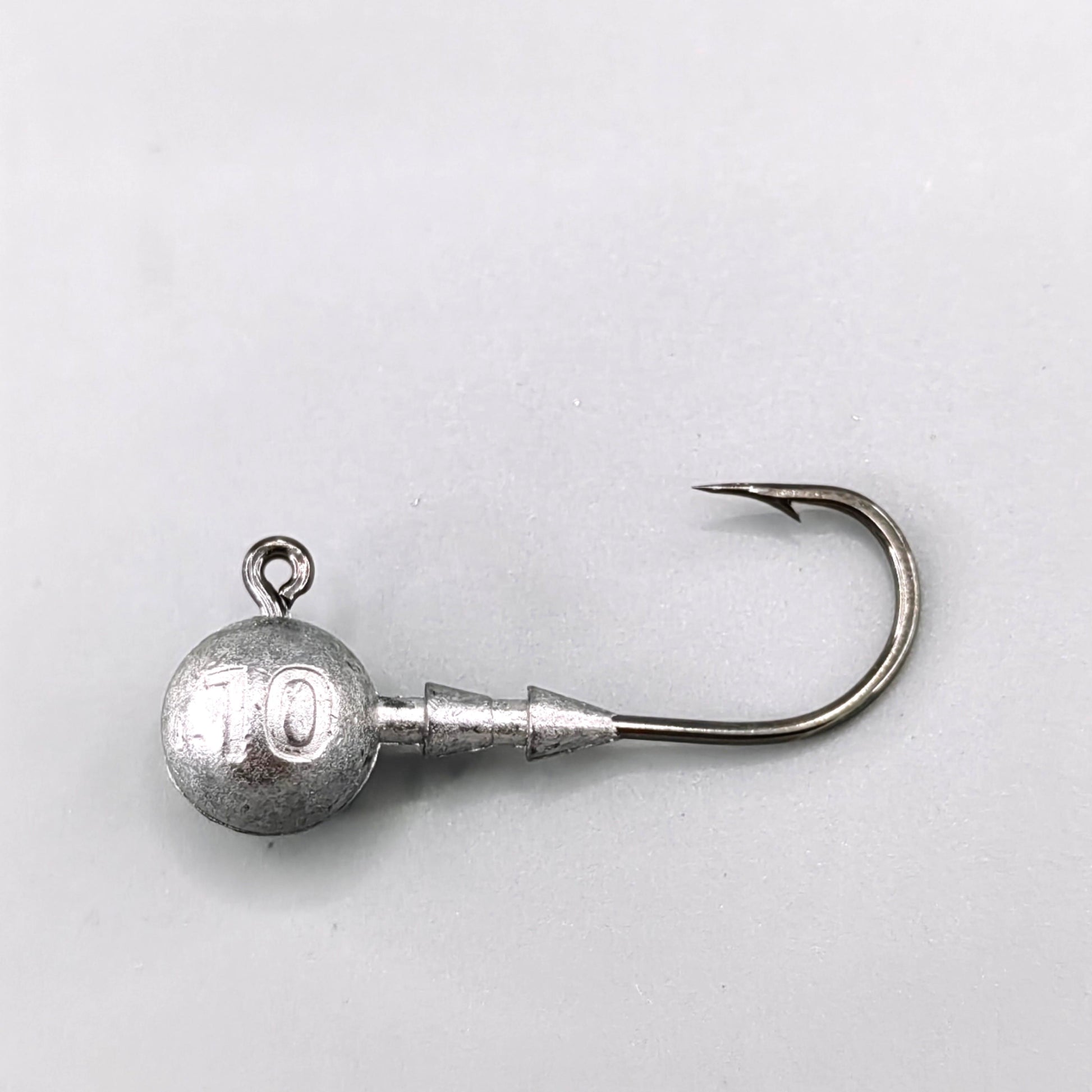 J04 Round Lead Jig Head With Keeper