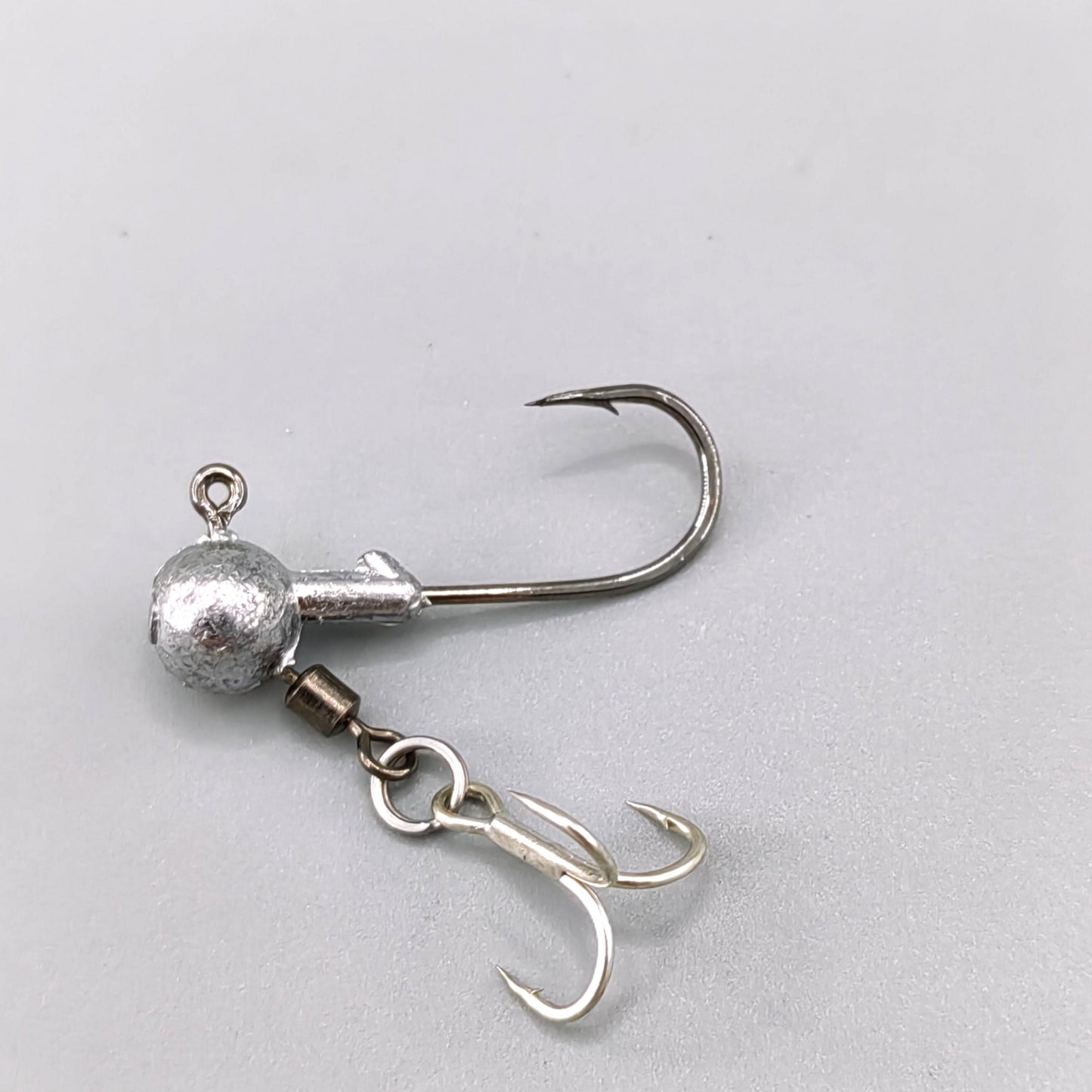 J02 Round Lead Jig Head With Treble Hook