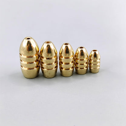 Brass Worm Bullet Thread Weight