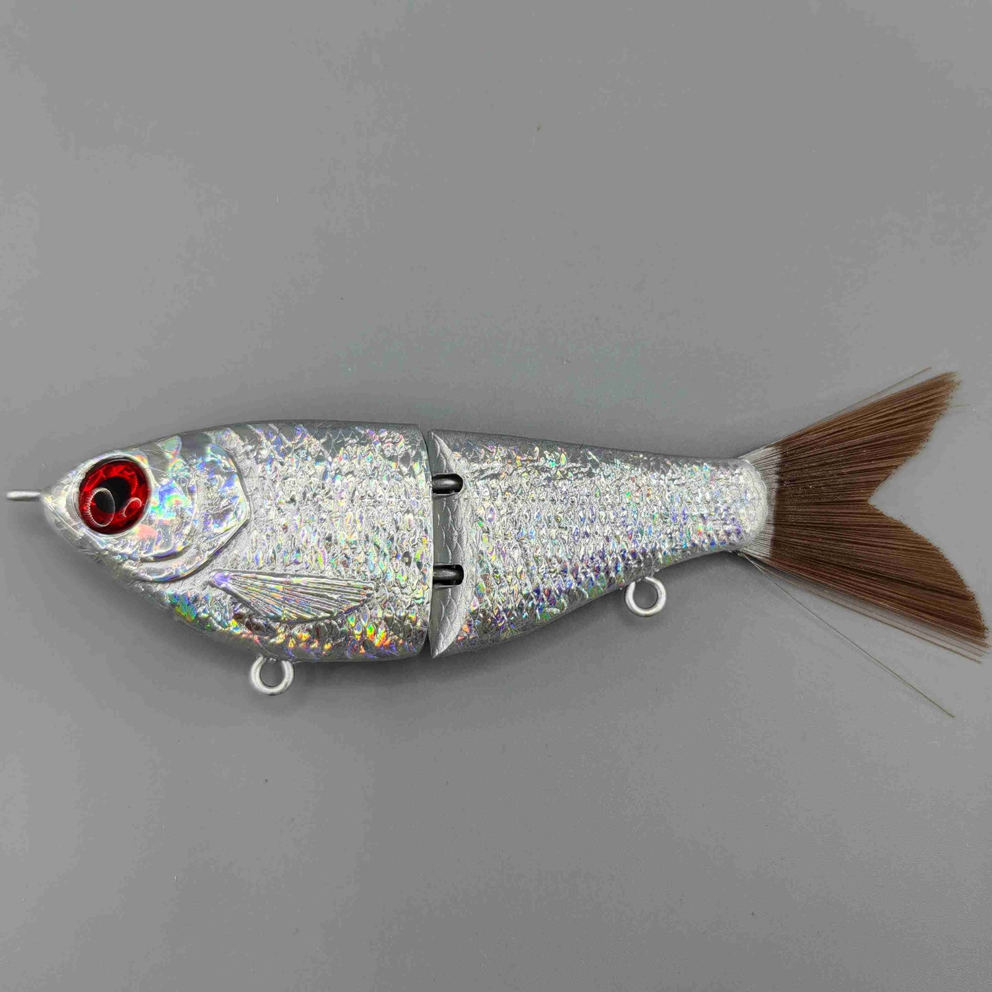 Holographic Foliled 2 Section Unpainted Glide Swimbait Lure Blank