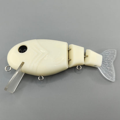 W011 Throwback Swimbait Unpainted Fishing Lure Blank - Custom Lure Online