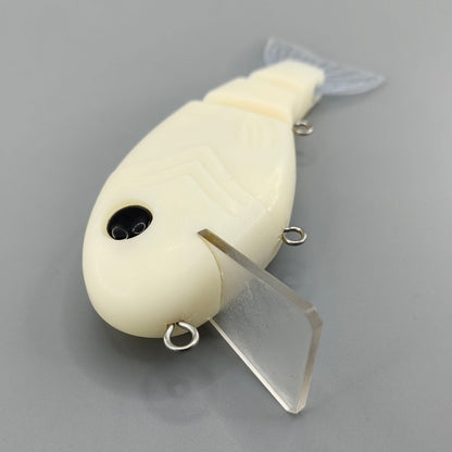 W011 Throwback Swimbait Unpainted Fishing Lure Blank - Custom Lure Online