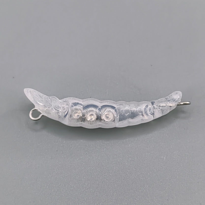 S017 35mm Tiny Worm Sinking Lure Blank