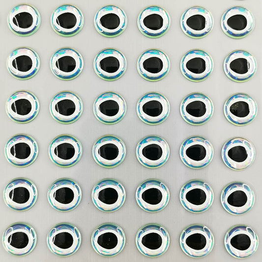 E20 Holographic Blue/White/Black Trangle Pupil 3D Fishing Lure Eye